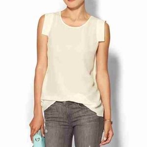 Tinley Road Cream Silk Top